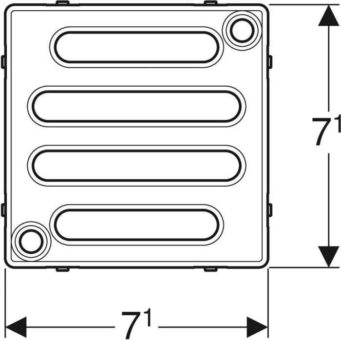Решетка для душевого трапа 154.310.00.1 Geberit