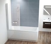 Шторка для ванны одноэлементная CVS1-80 L Transparent, (7QL40100Z1) RAVAK