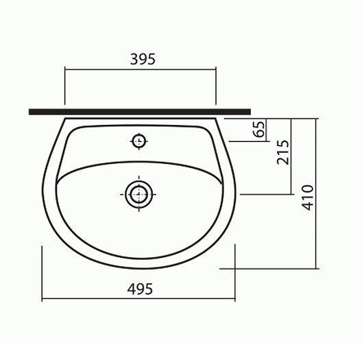 Умывальник Idol 50 (M1115000U), Kolo
