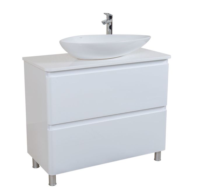 Тумба под умывальник со столешницей Акцент 80, Аква Родос