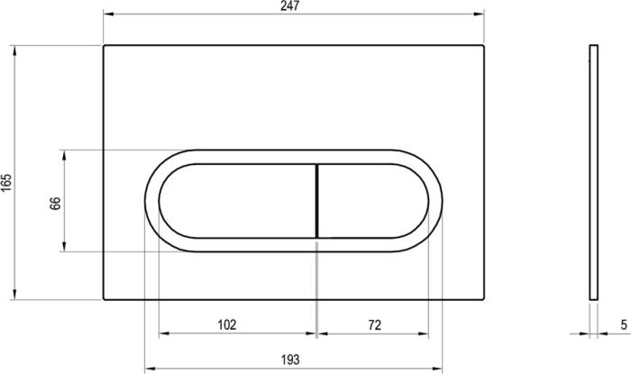 Кнопка зливу CHROME (X01455), RAVAK