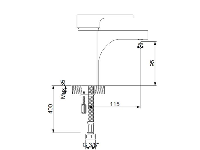 Смеситель для умывальника NEWARC Master 187521