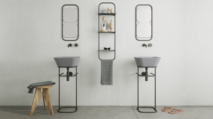 Умивальник WA 03 Wave (WA03TM) Tela matt, SIMAS