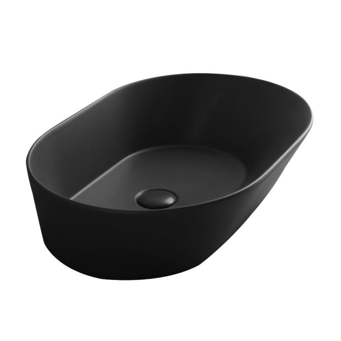 Умывальник WA 02 Wave (WA02NM) Blak matt, SIMAS