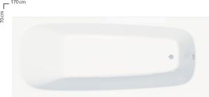 Ванна прямокутна Septima 170x70, RAVAK