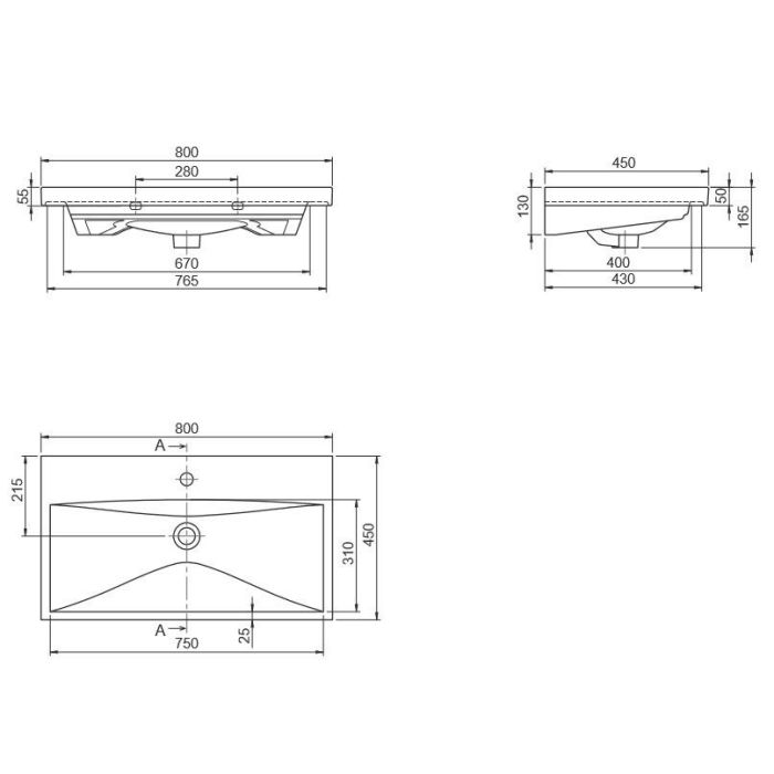 Тумба с умывальником Винтаж Elite (Аликанте) 80, Аква Родос