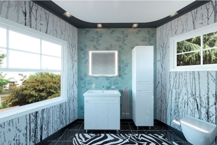 Тумба с умывальником Омега Elit 100, Аква Родос