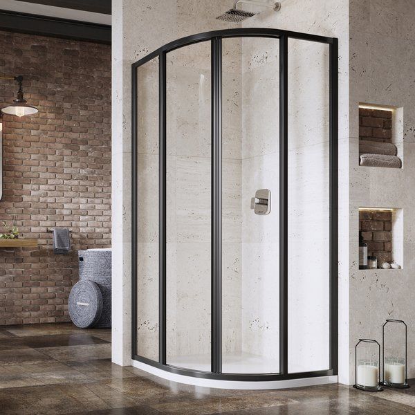 Душевая полукруглая кабина SUPERNOVA SKCP4-90 1950 Transparent Black 3117O302Z1 RAVAK