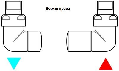 Набір вентилів трьохосьовий регулюючий правий білий мат Vision All in One Terma