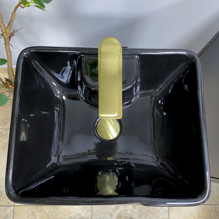 Умивальник VBI VERESE BLACK GLOSSY напольний