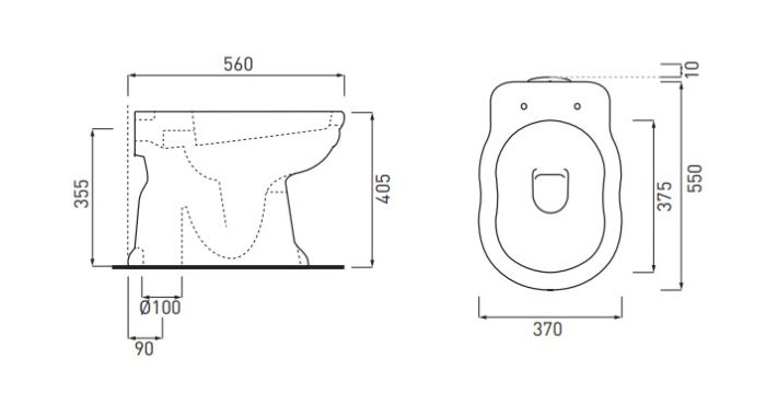 Комплект Унитаз Windsor + Бачок Windsor + Крышка Windsor soft-close (WINDSOR15VBR) бронза