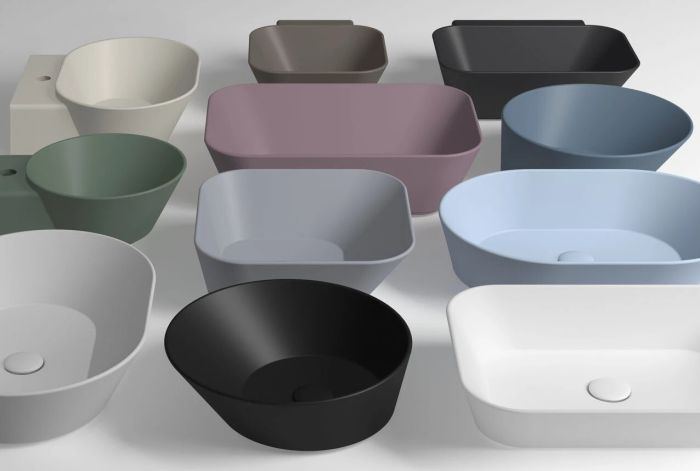 Умивальник WA 01 Wave Pervinca matt SIMAS