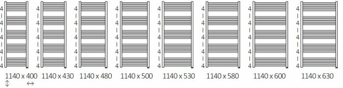 Рушникосушка Fiona One 1140х430 WWFIE114043K9M5E8U Terma