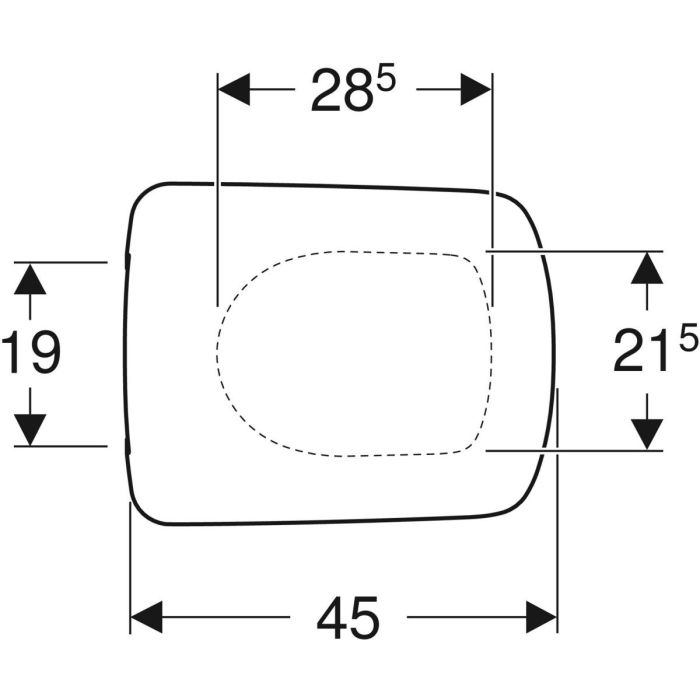 Кришка для унітаза Selnova Square soft-close 500.336.01.1 Geberit