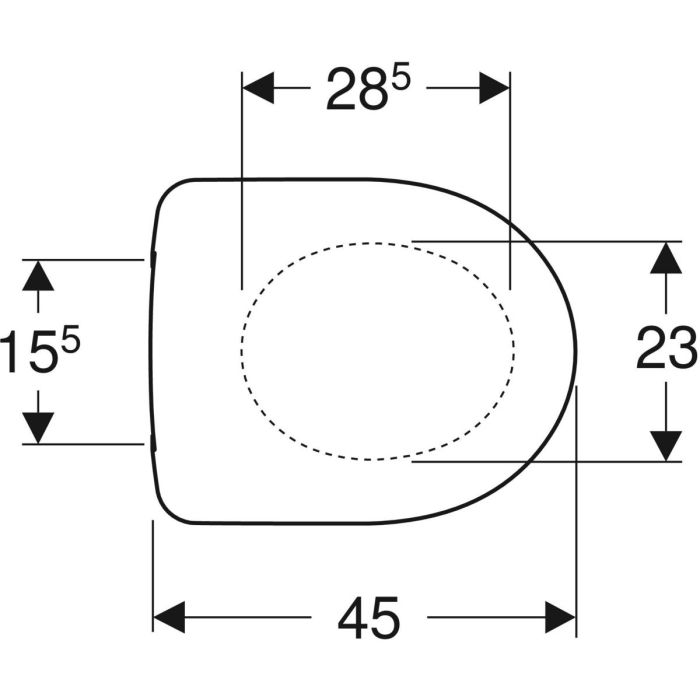 Кришка для унітаза Selnova soft-close 500.335.01.1 Geberit