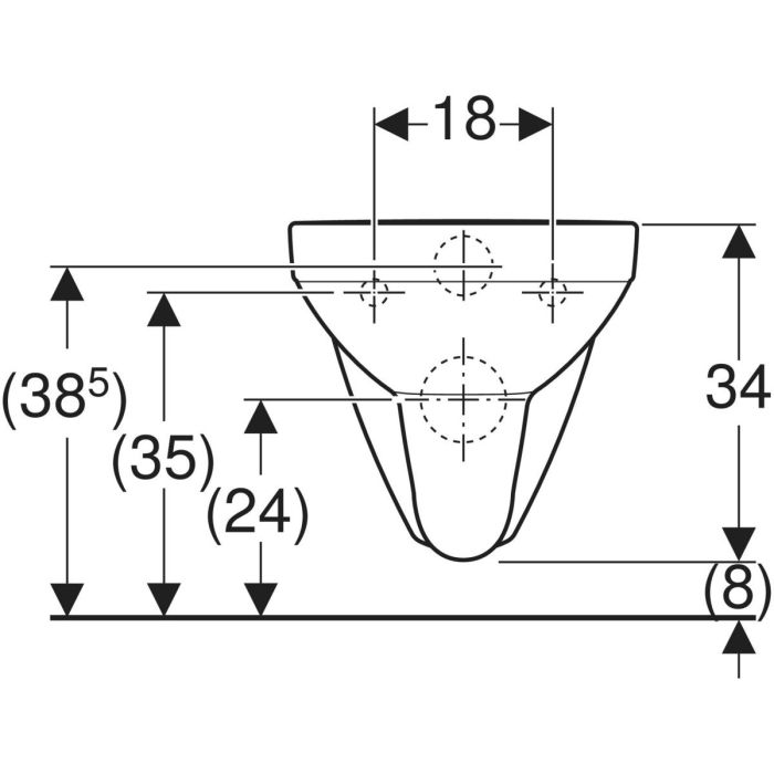 Унитаз подвесной воронкообразный Selnova Square Rimfree 500.275.01.1 Geberit
