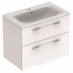 Шкафчик с умывальником 80 Selnova Square Slim rim 501.240.00.1 Geberit