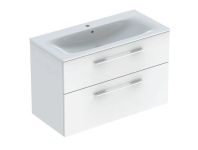 Шкафчик с умывальником 100 Selnova Square Slim rim 501.244.00.1 Geberit