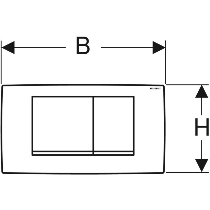 Кнопка зливу Twinline30 115.899.KJ.1 білий Geberit