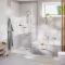 Смеситель для ванны Grohe Cubeo + Душевой набор Tempesta 110