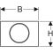 Кнопка слива Sigma10 115.758.SN.5 Geberit
