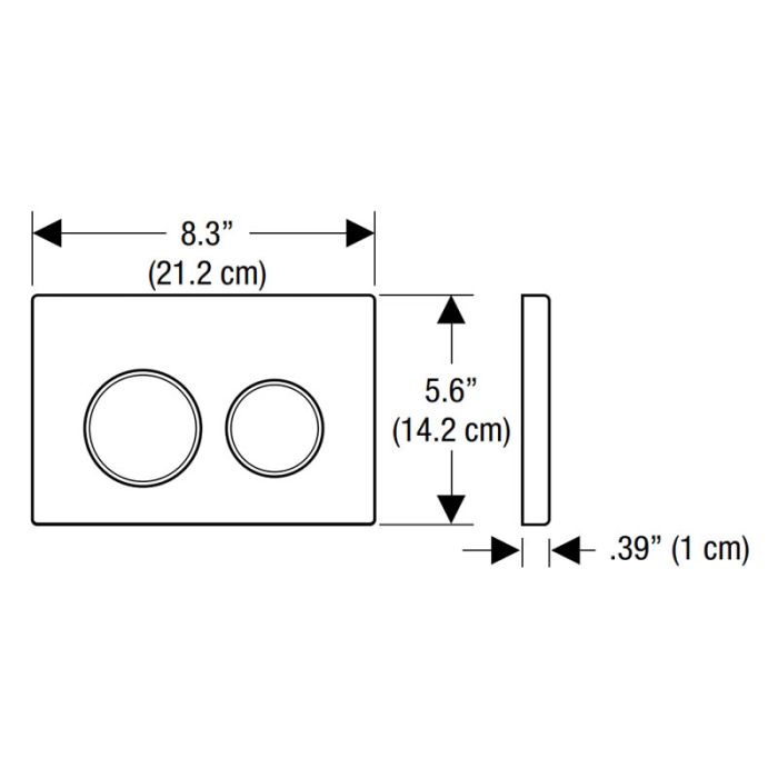 Кнопка зливу Omega 20 (115.085.KH.1) хром, Geberit