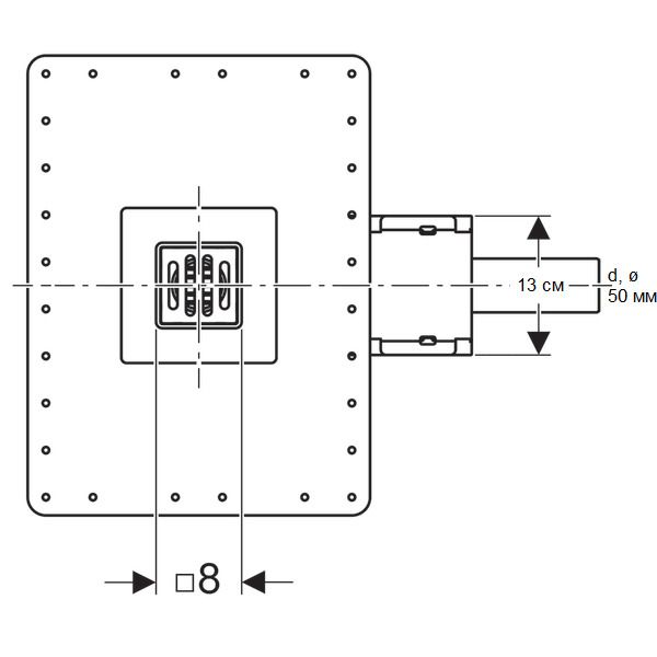 Душевой трап d50 Cleanline 154.050.00.1 Geberit