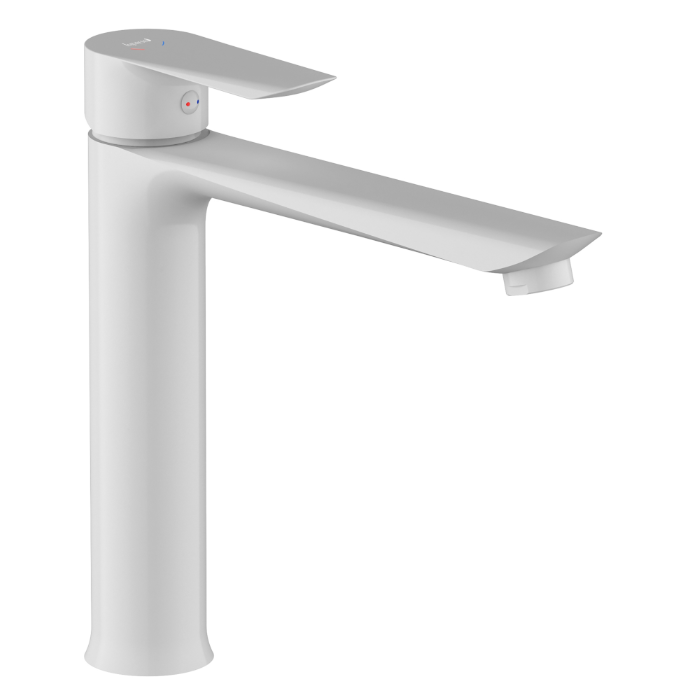 VACLAV смеситель для умывальника высокий, белый