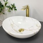 Умивальник VBI PARMA STAINS GLOSSY накладний