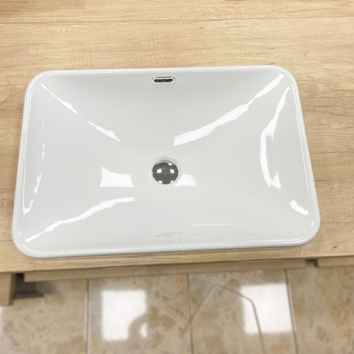 Умывальник VBI BITRITTO M WHITE врезной