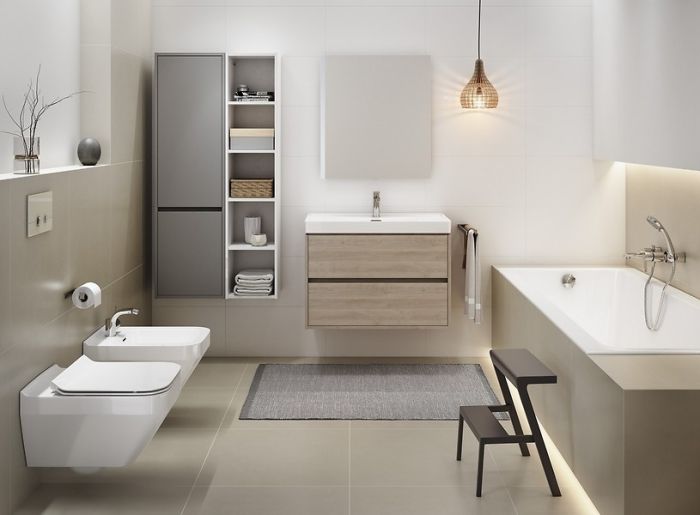 Биде подвесное CREA прямоугольное Церсанит УКРАИНА