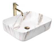 Умывальник REA DEMI AIAX накладной мрамор