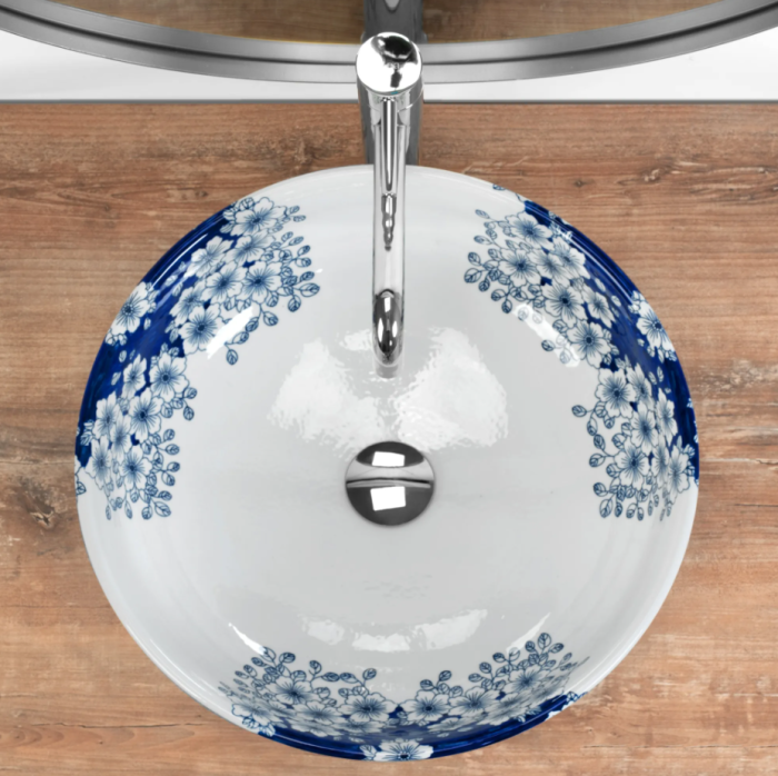 Умивальник REA FIORI WHITE білий накладний