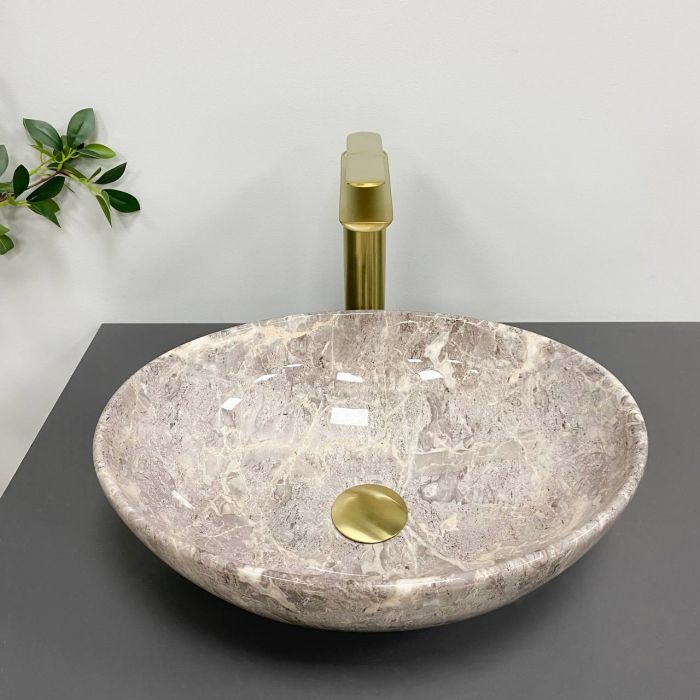 Умивальник VBI PARMA GREY STONE GLOSSY накладний