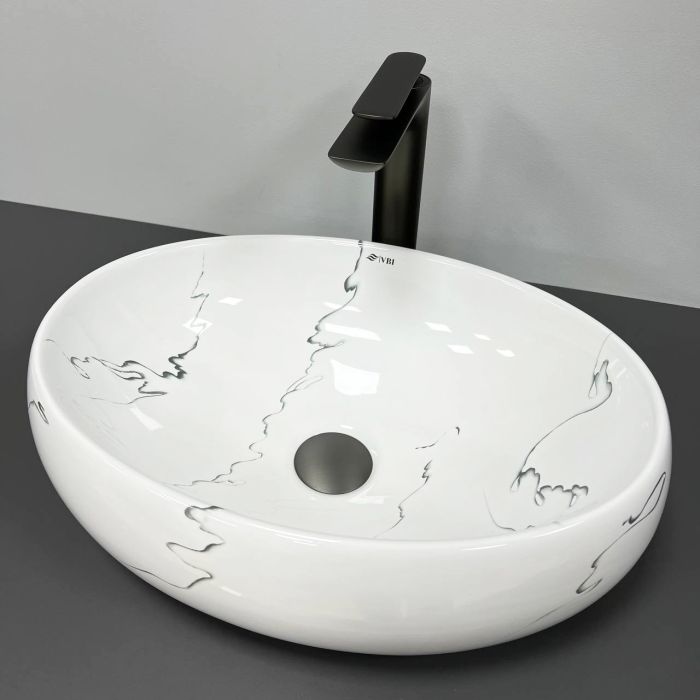 Умивальник VBI VENETO MARMO GLOSSY накладний