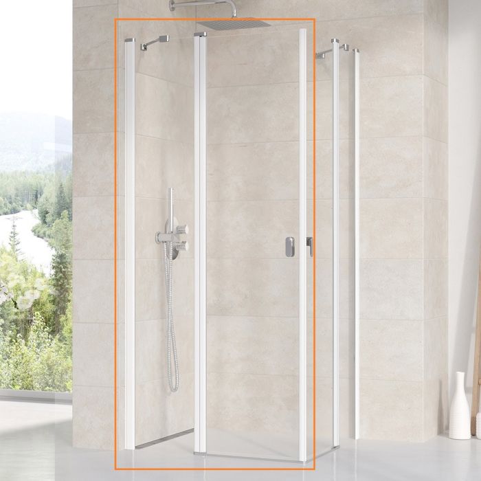 Душевая кабина (половина) CHROME CRV2-100 Transparent, (1QVA0100Z1) RAVAK