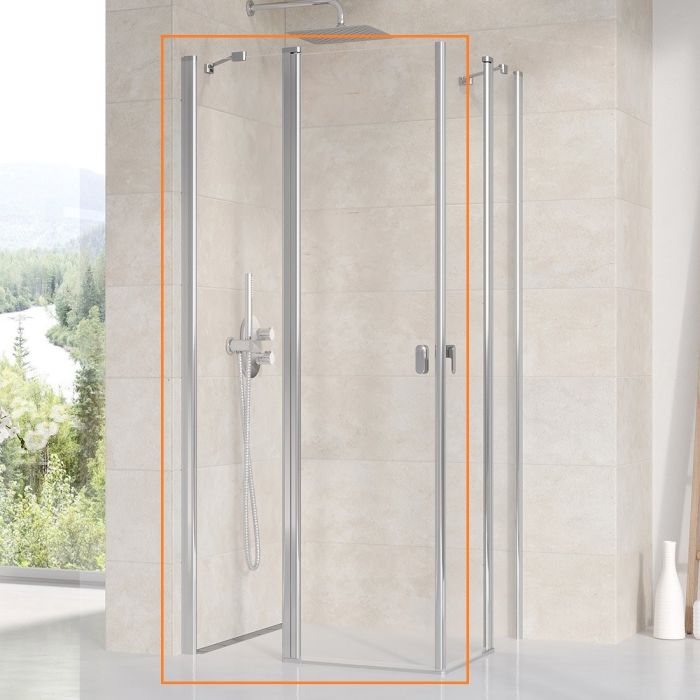 Душова кабіна (половина) CHROME CRV2-120 Transparent, (1QVG0C00Z1) RAVAK