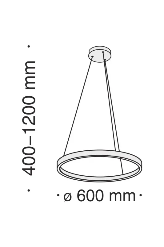 Люстра EMPRESS LED 1x, білий