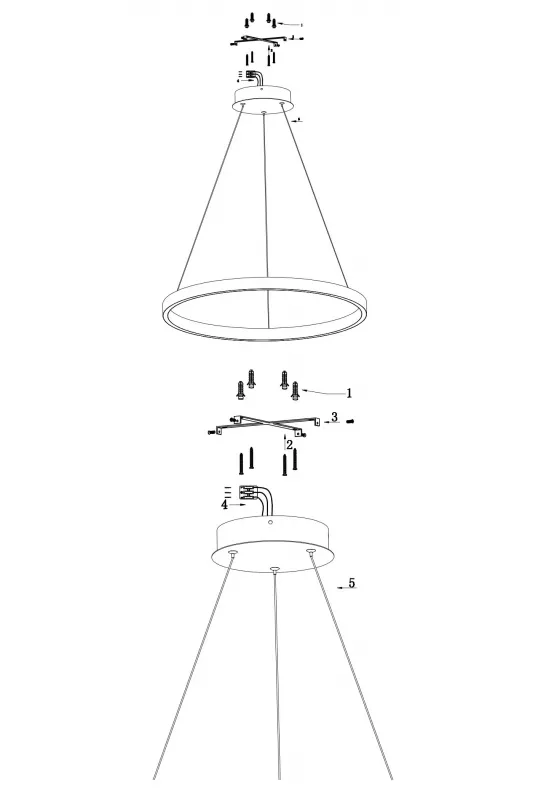 Люстра EMPRESS LED 1x, білий