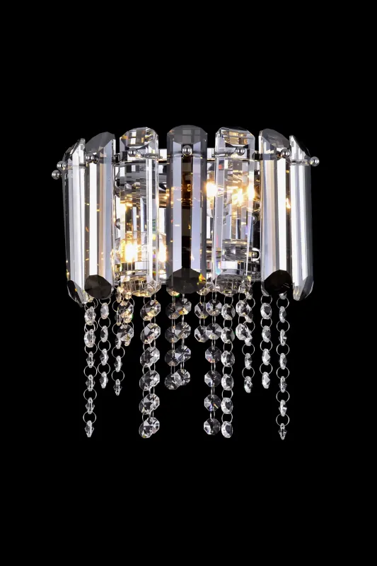 Кришталеве бра CRYSTAL, хром