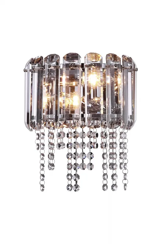 Кришталеве бра CRYSTAL, хром
