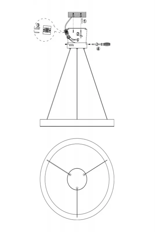 Люстра EMPRESS LED 60 см, золото