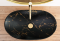 Умивальник REA ROYAL IN BLACK MARBLE GOLD накладний