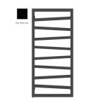 Рушникосушка TERMA Zigzag 1070x500 E1 RAL 9005 mat