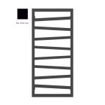Полотенцесушитель TERMA Zigzag 1070x500 RAL 9005 mat SX