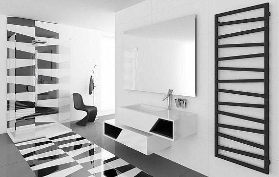 Полотенцесушитель TERMA Zigzag 1070x500 RAL 9005 mat SX