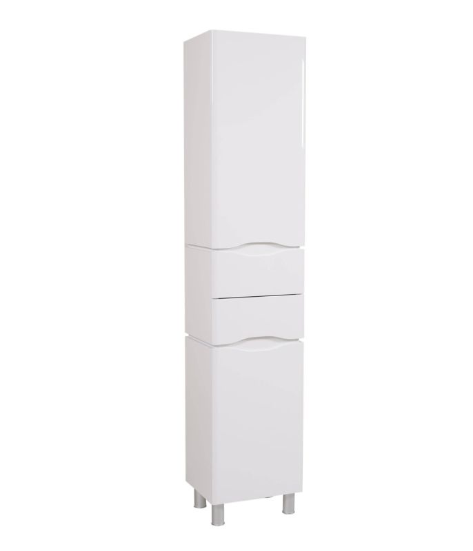 Пенал підлоговий правий Венеція Біла, Аква Родос