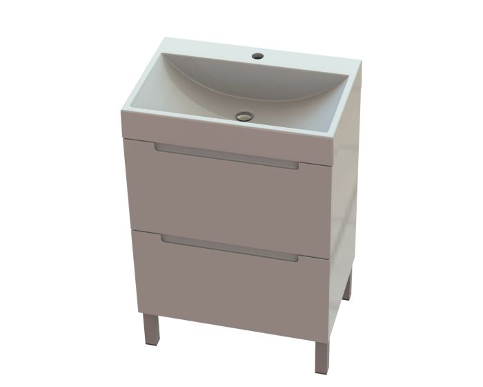 Тумба "Б'янко" 60 см з умивальником "Гранд" Білий