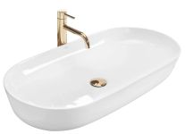 Умивальник REA CLEO 81 WHITE білий накладний