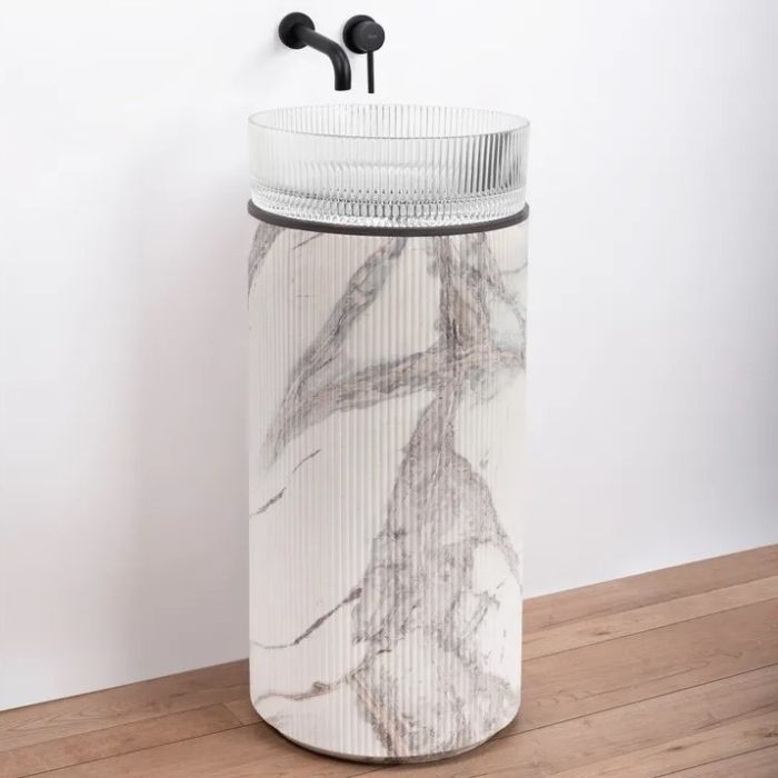 Умивальник REA INGRID TRANSPERENT MARMO